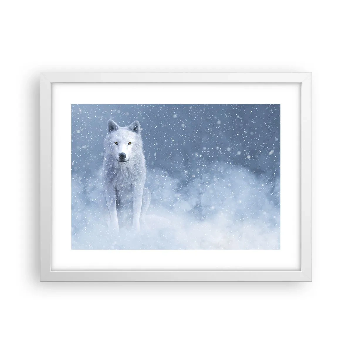 Affisch i vit ram - I vinter anda - 40x30 cm