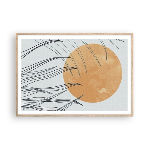 Affisch i ram av ljusek - Alltid mot solen - 100x70 cm