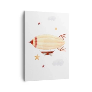 Canvastavla - Bild på duk - Luftskepp - 50x70 cm