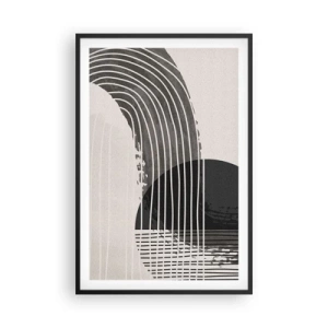 Affisch i svart ram - Dit och tillbaka - 61x91 cm