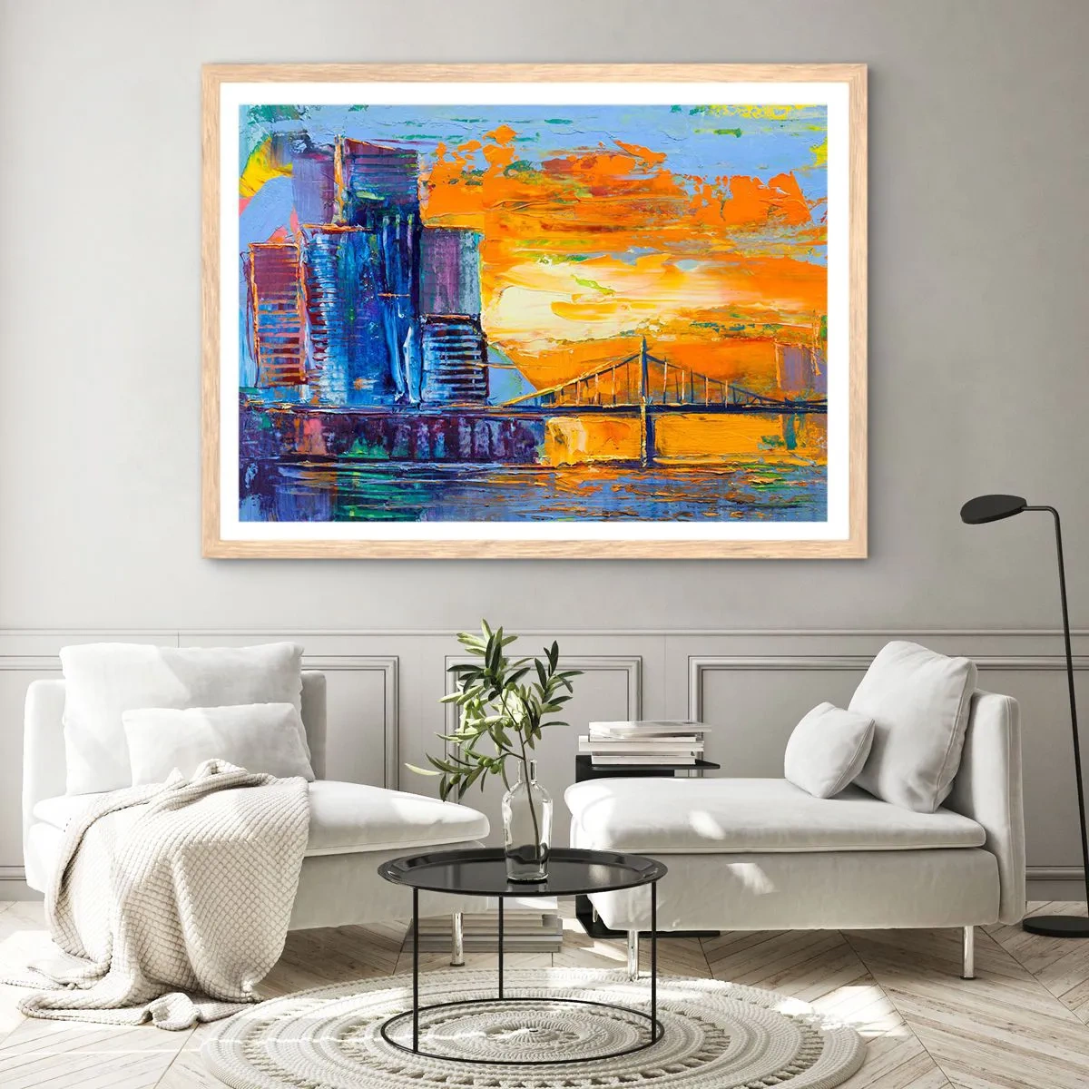 Affisch i ram av ljusek - Kultur och natur - 100x70 cm