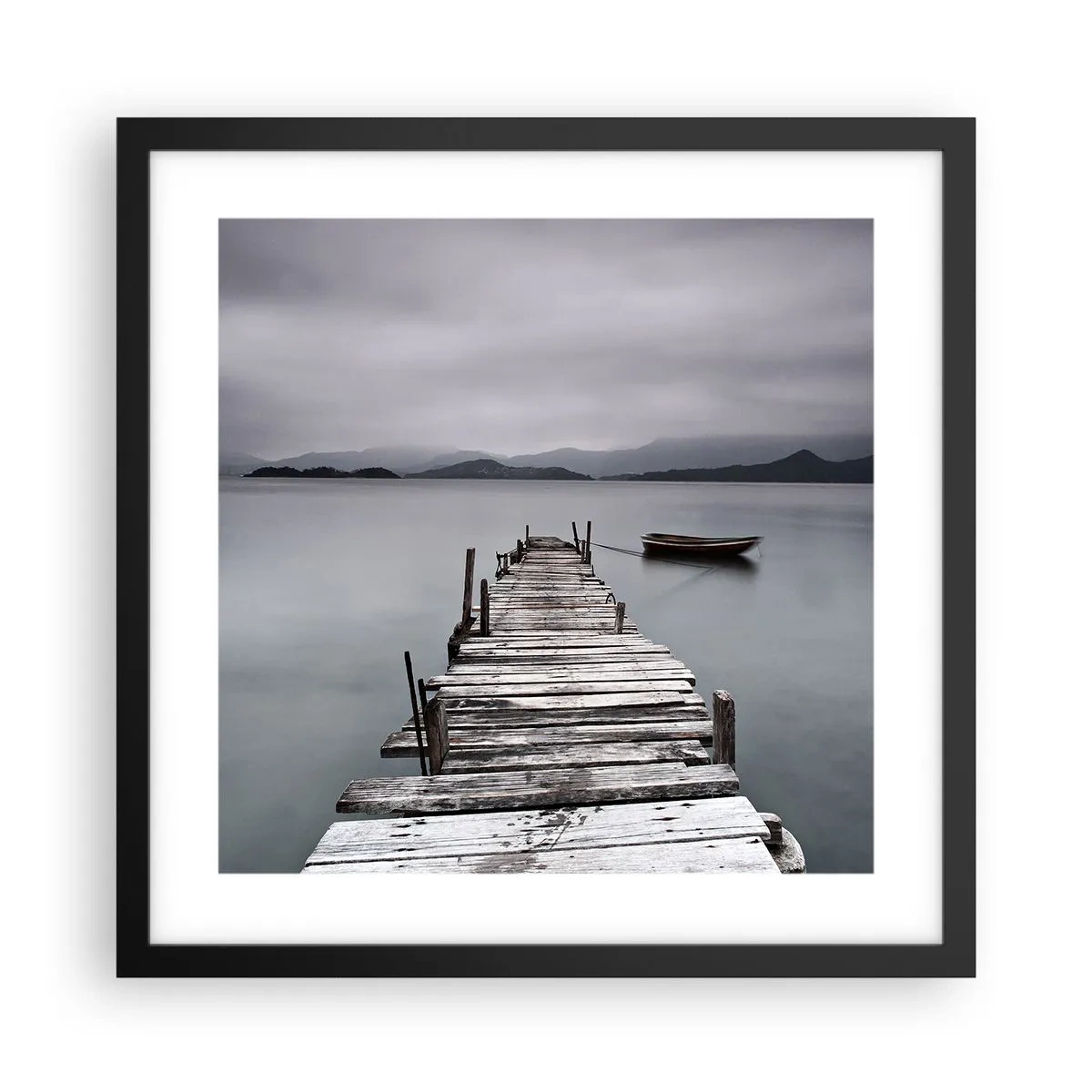 Affisch i svart ram - Imorgon kan du ge dig iväg - 40x40 cm