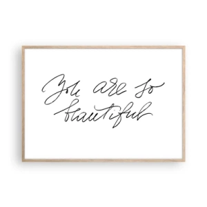 Affisch i ram av ljusek - Verkligen, tro mig... - 100x70 cm