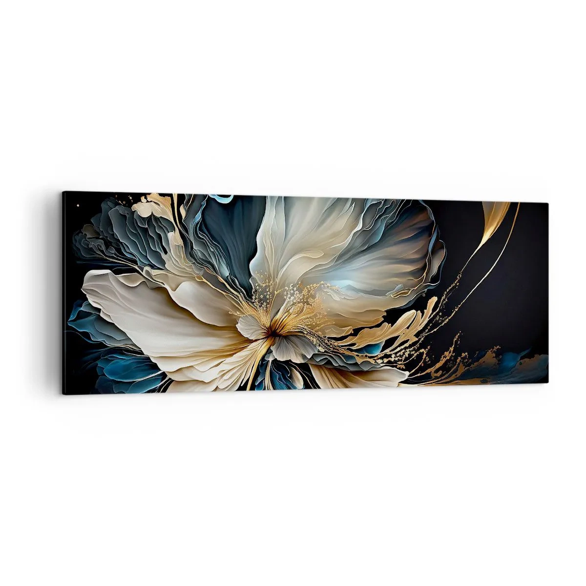 Canvastavla - Bild på duk - Sagolik ormbunksblomma - 140x50 cm