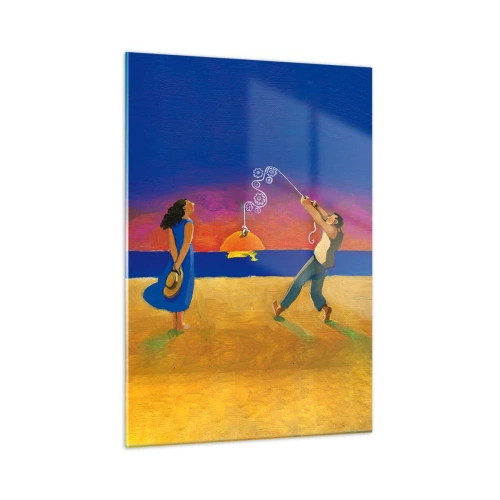 Glastavla - Bild på glas - Mer än en stjärna från himlen - 50x70 cm