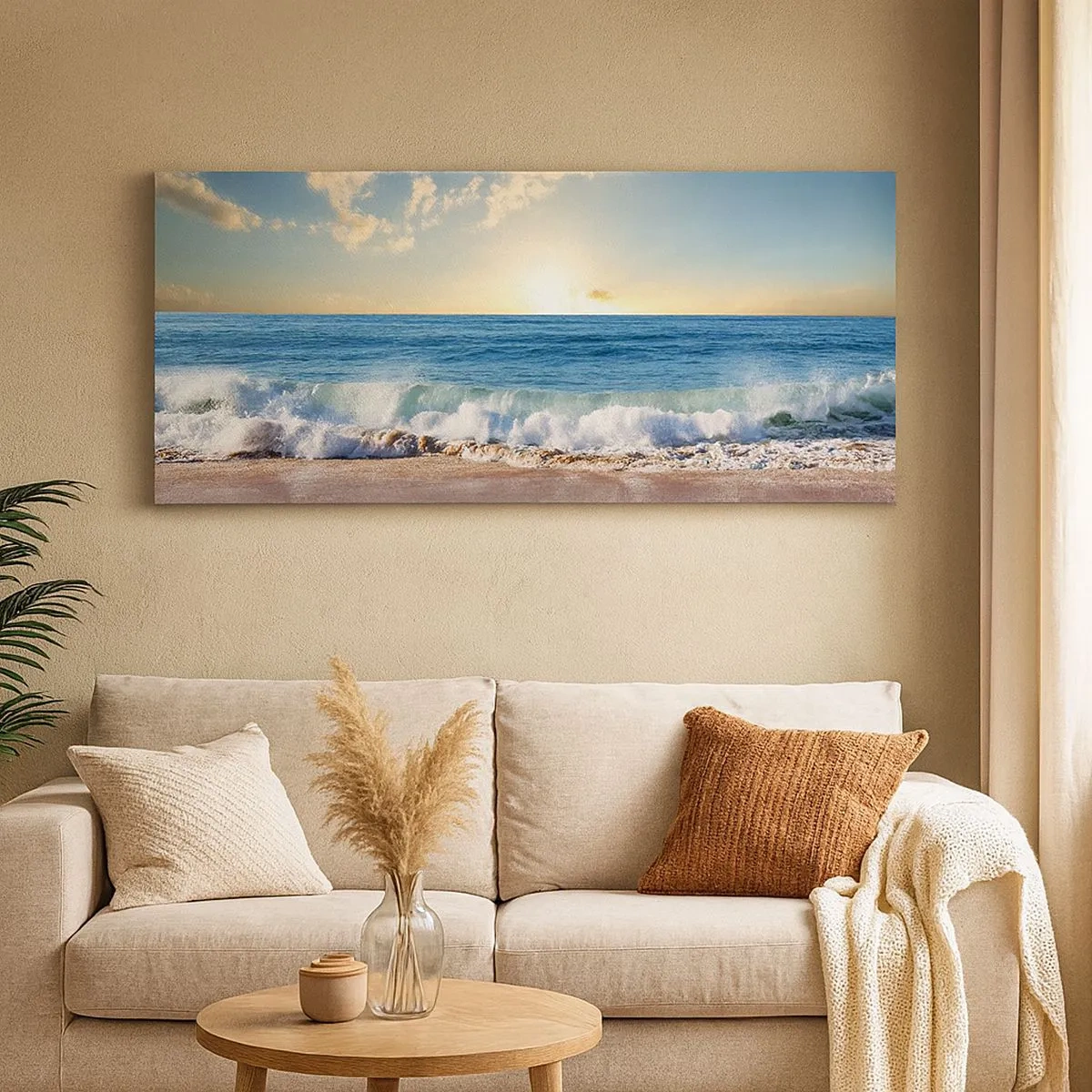 Canvastavla - Bild på duk - Rörlighet och orörlighet samtidigt - 100x40 cm