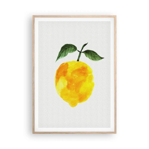 Affisch i ram av ljusek - Hur man känner smaken av solen - 70x100 cm