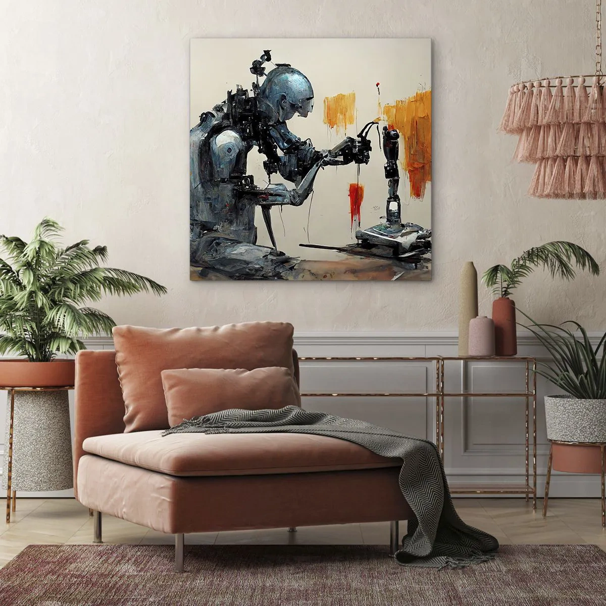 Canvastavla - Bild på duk - Kommer i morgon... - 60x60 cm