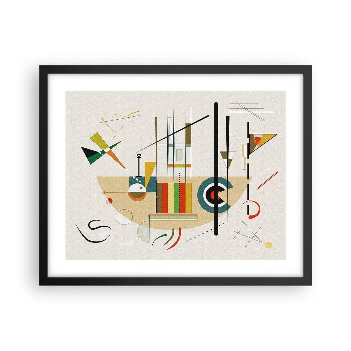 Affisch i svart ram - Så världen skrattar - 50x40 cm