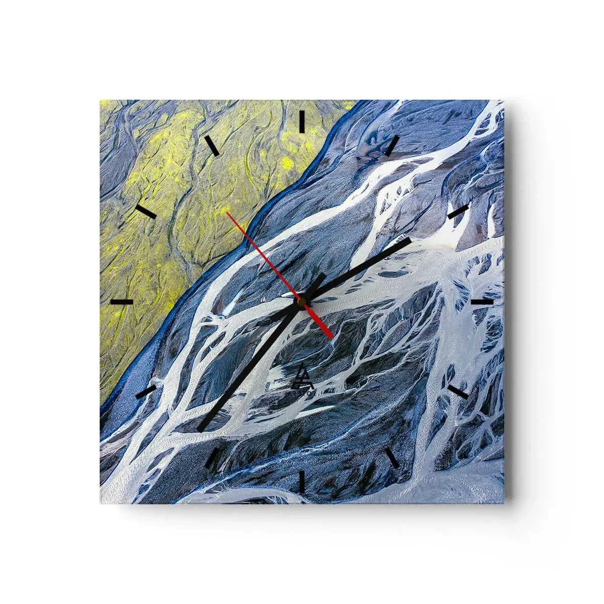 Väggklocka - Klocka på glas - Naturens grottmålningar - 30x30 cm