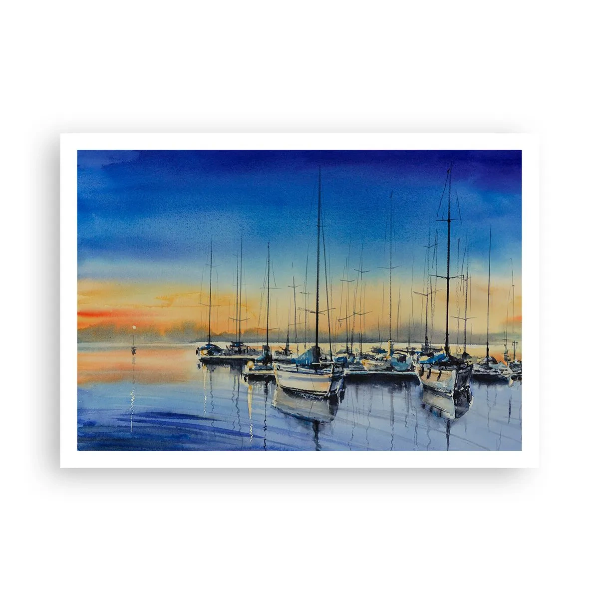 Affisch - Slutet på en bra dag - 100x70 cm
