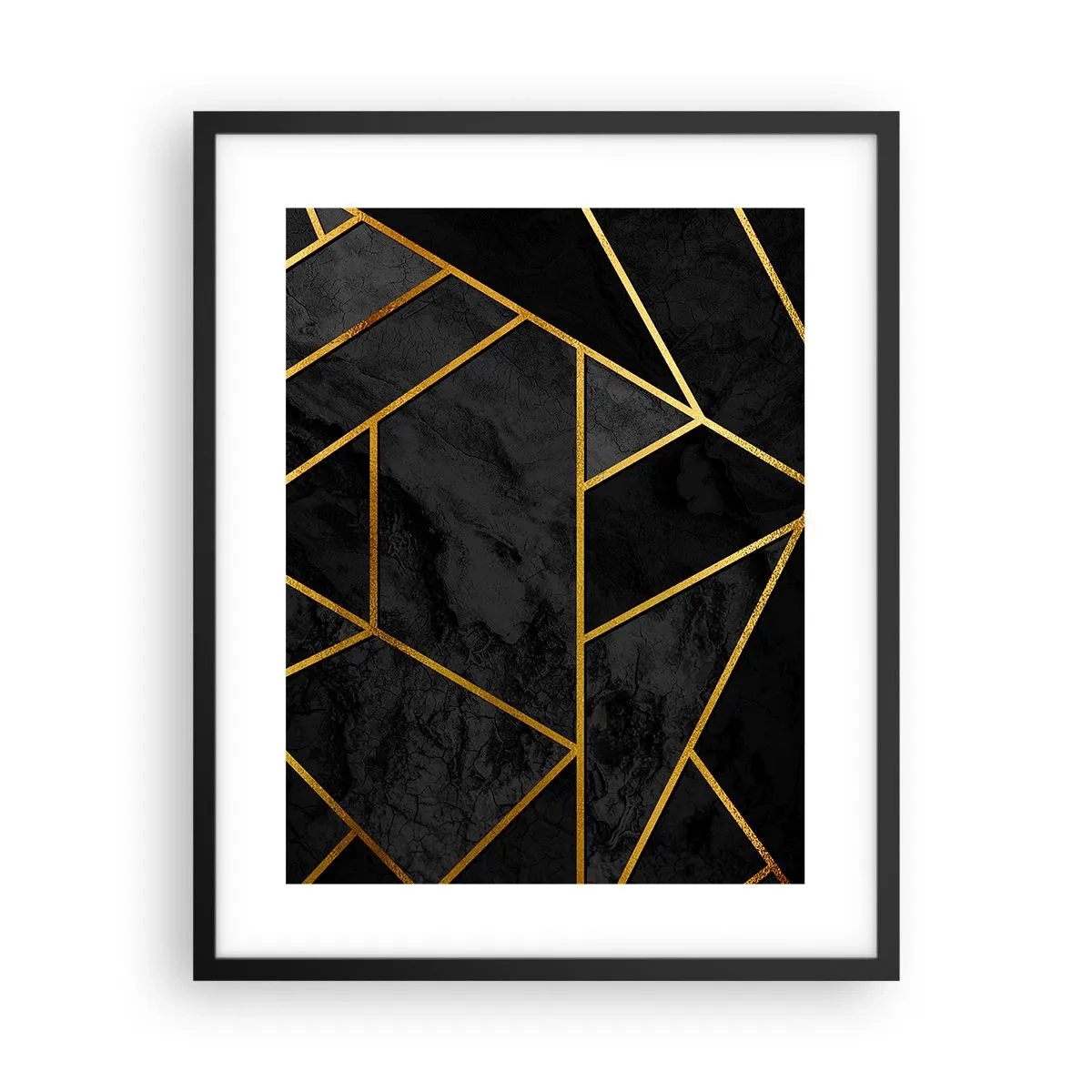 Affisch i svart ram - Mörker och sken - 40x50 cm