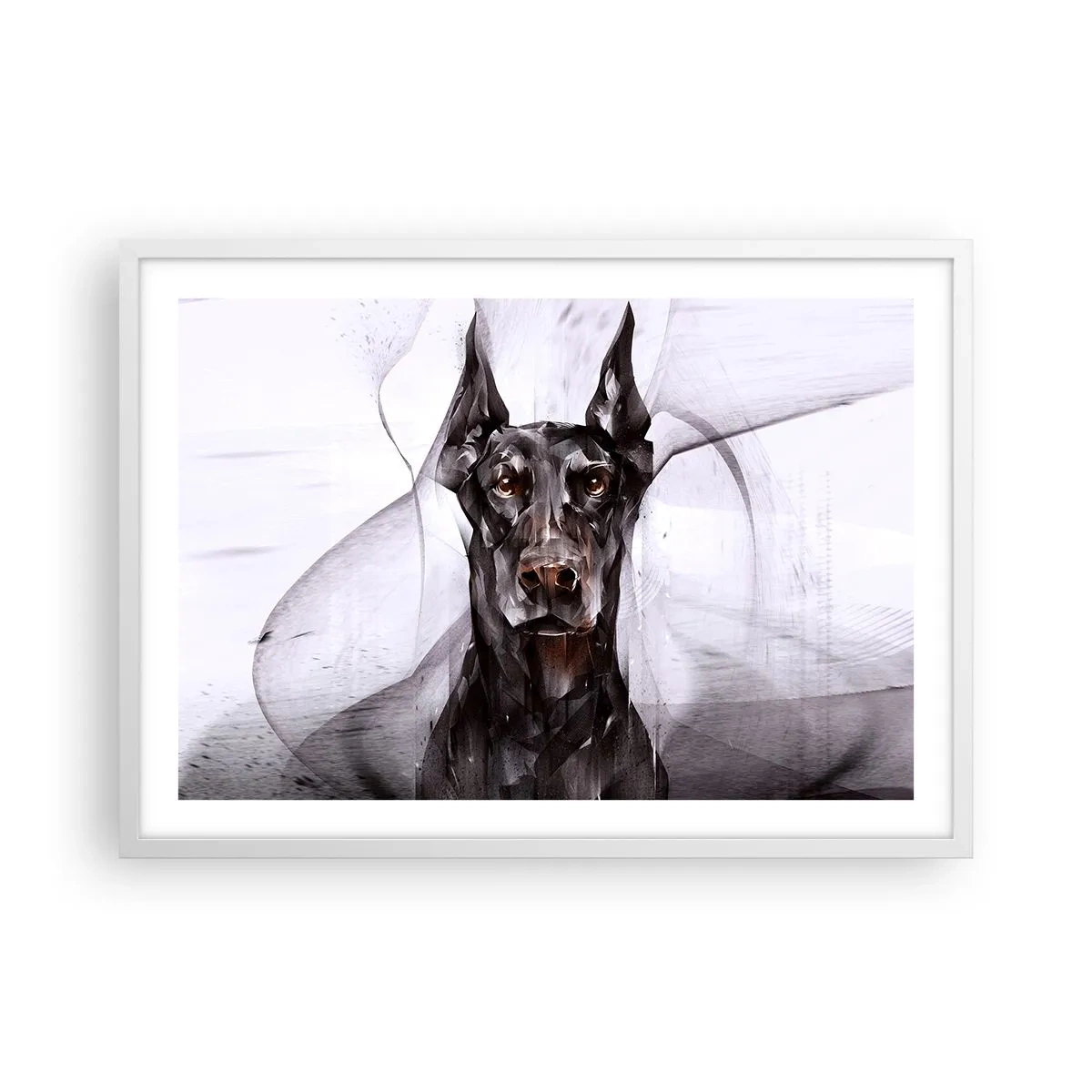 Affisch i vit ram - Rasren - 70x50 cm