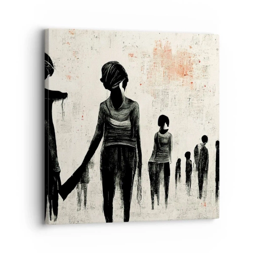 Canvastavla - Bild på duk - Mot ensamhet - 30x30 cm