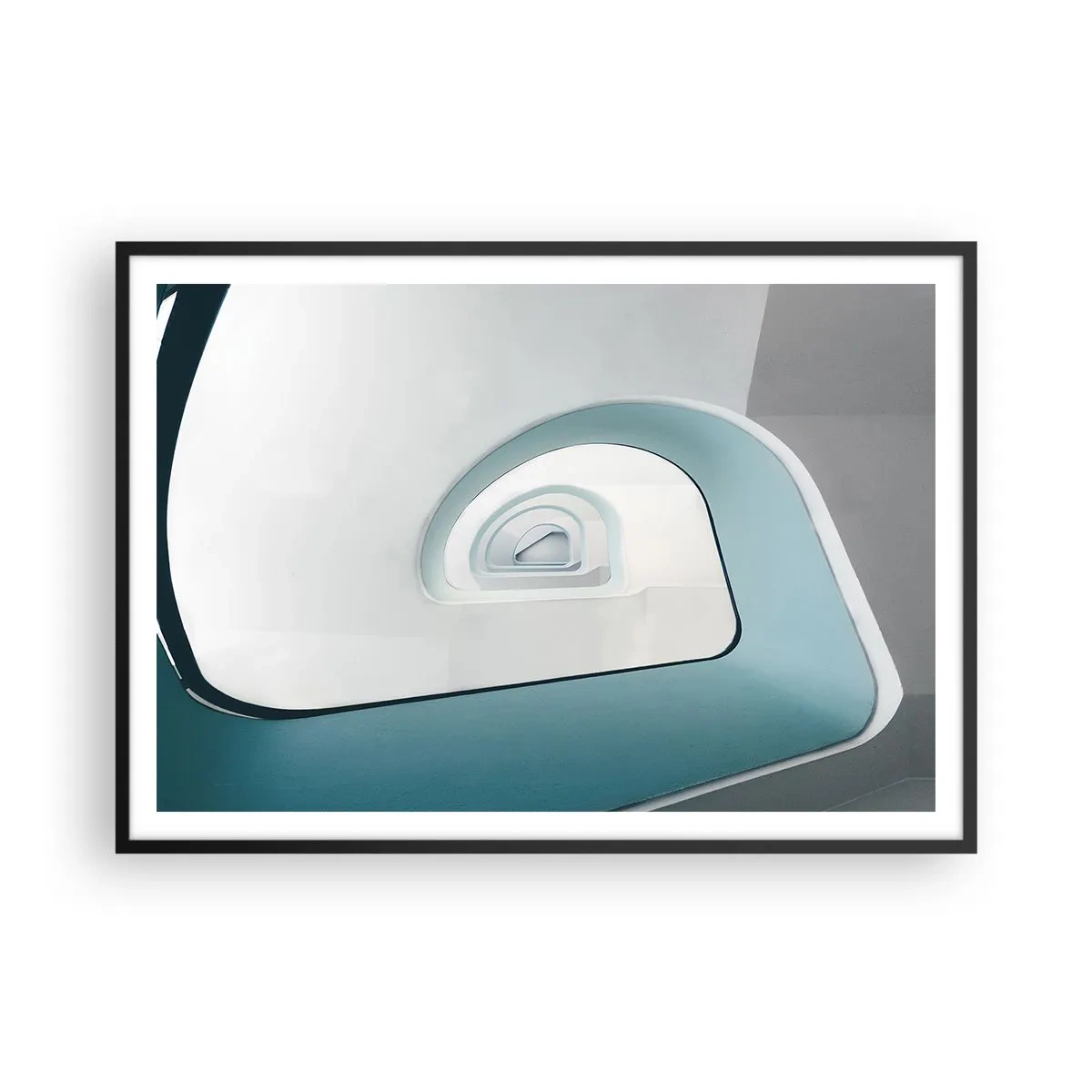 Affisch i svart ram - Till det blåas botten - 100x70 cm