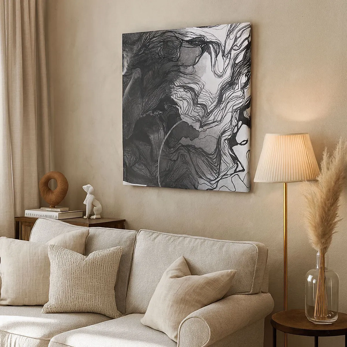 Canvastavla - Bild på duk - Tilltrasslad i drömmarna - 30x30 cm