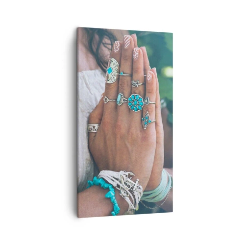 Canvastavla - Bild på duk - Välkommen till existensens centrum - 45x80 cm