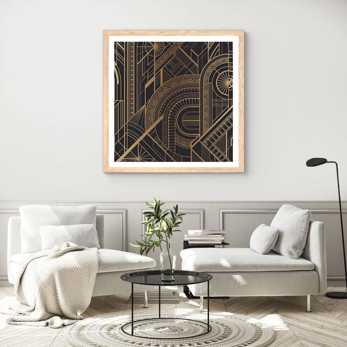 Affisch i ram av ljusek - Koncept, idéer, planer - 60x60 cm