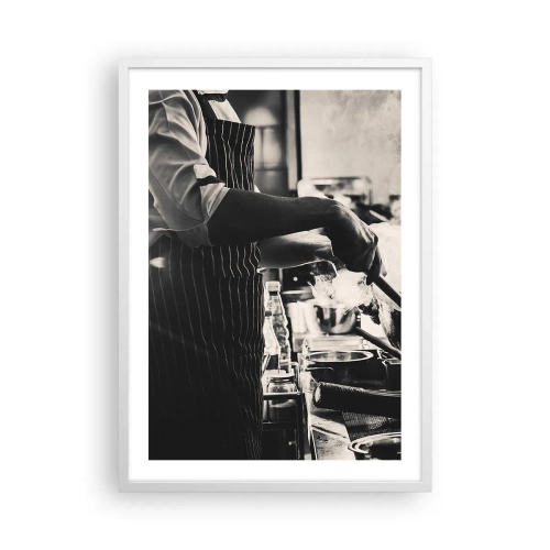 Affisch i vit ram - Alkemi av smaker - 50x70 cm