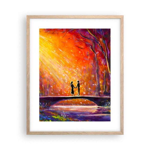 Affisch i ram av ljusek - Himlen älskar också dem - 40x50 cm