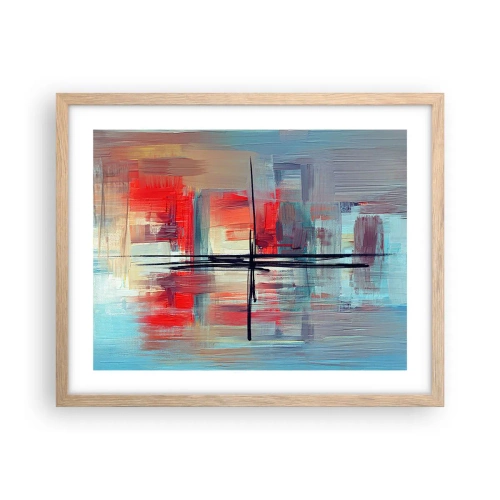 Affisch i ram av ljusek - Landskap i en okänd dimension - 50x40 cm