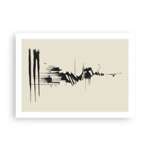Affisch - Skyndsam abstraktion - 70x50 cm