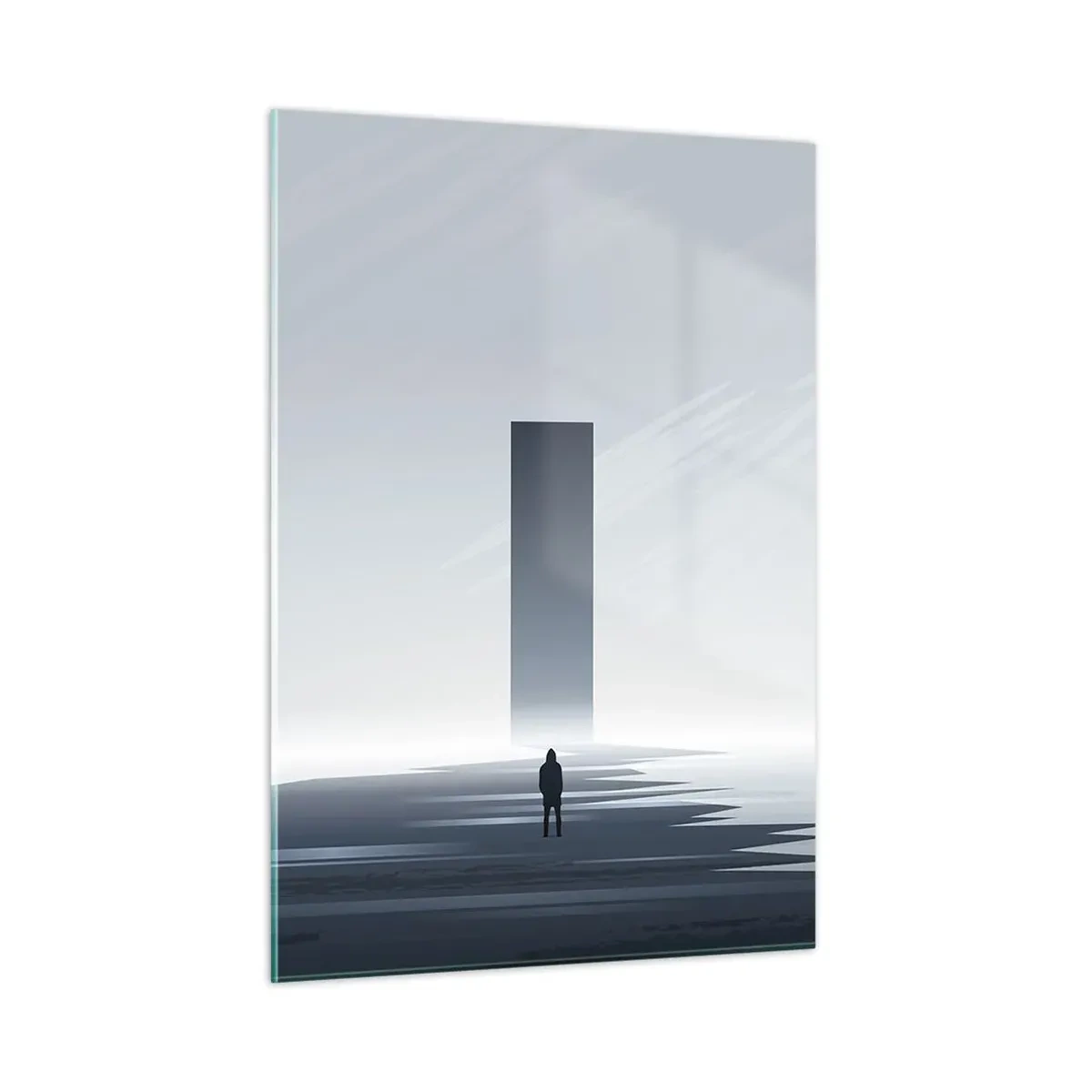 Glastavla - Bild på glas - Möjlighet eller hot? - 50x70 cm