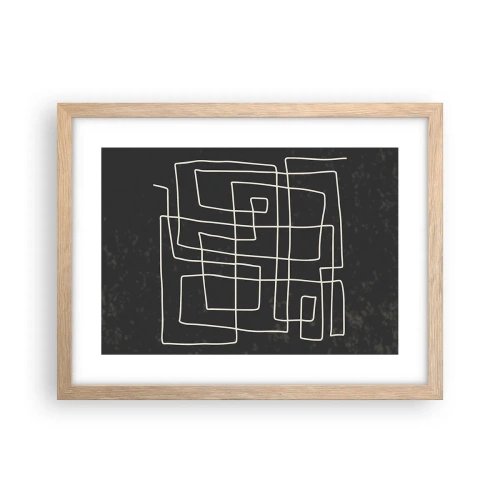 Affisch i ram av ljusek - Inte så enkelt - 40x30 cm