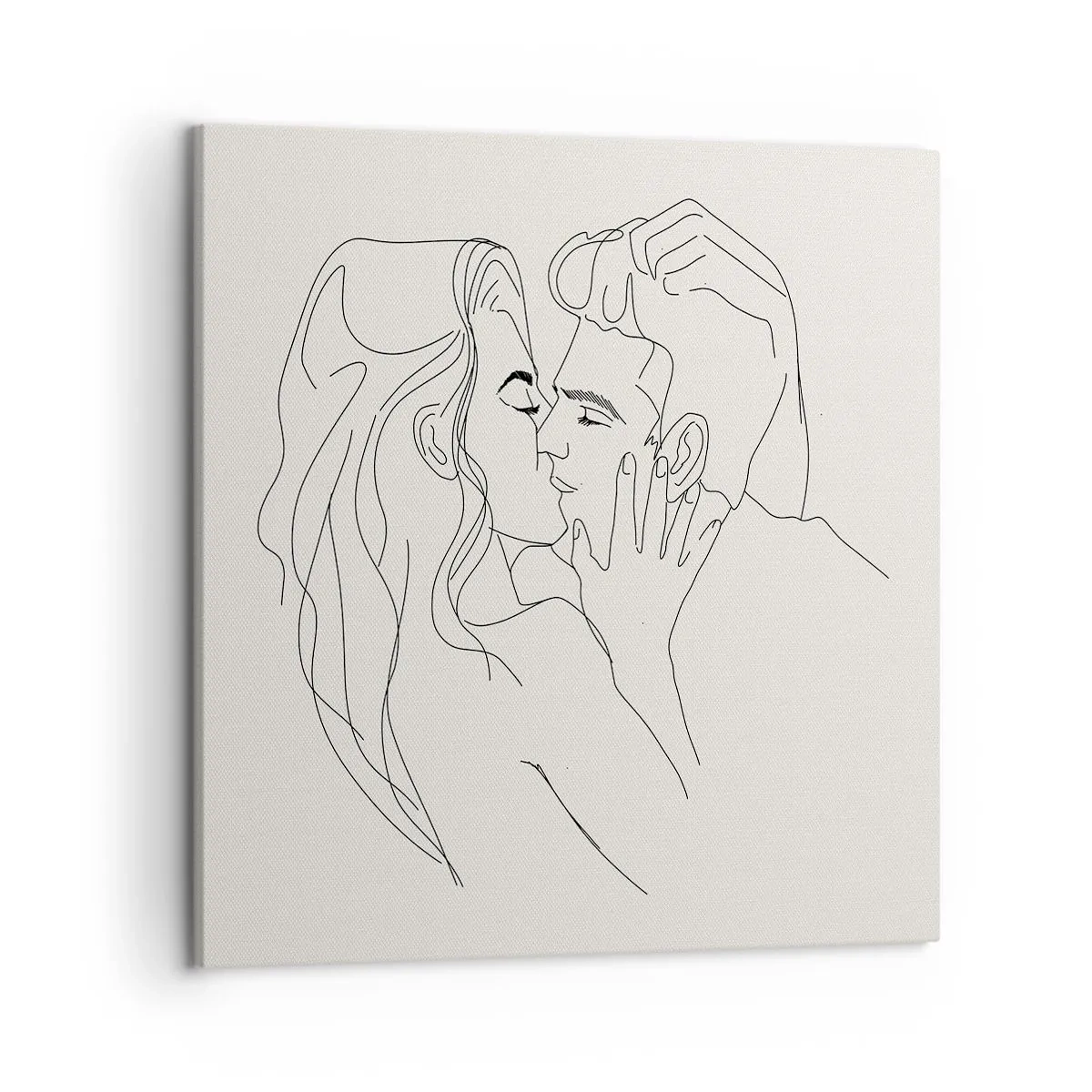 Canvastavla - Bild på duk - I kärlekens famn - 50x50 cm