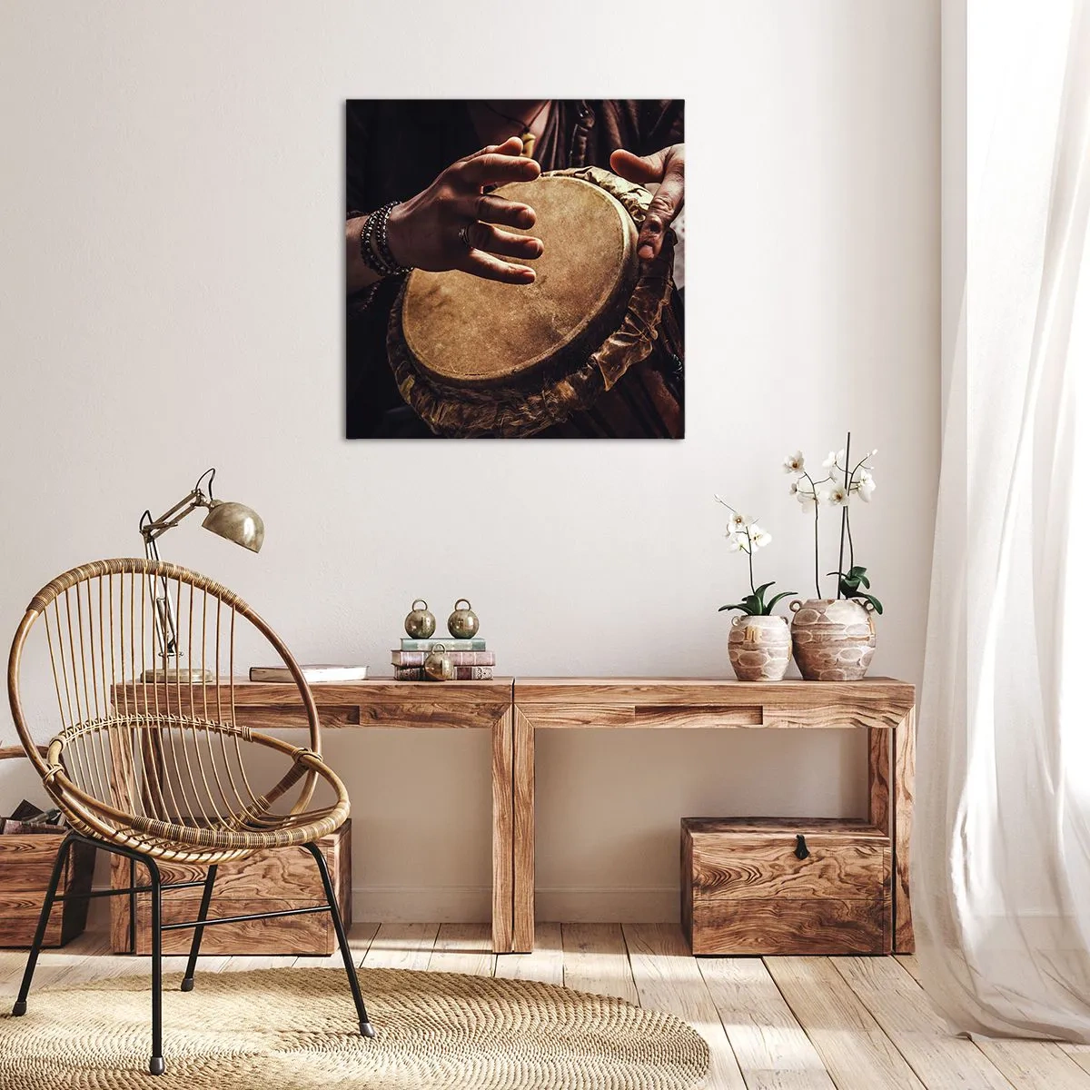 Canvastavla - Bild på duk - I hjärtats takt - 50x50 cm