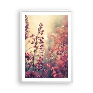 Affisch i vit ram - Hemlighetsfull trädgård - 50x70 cm