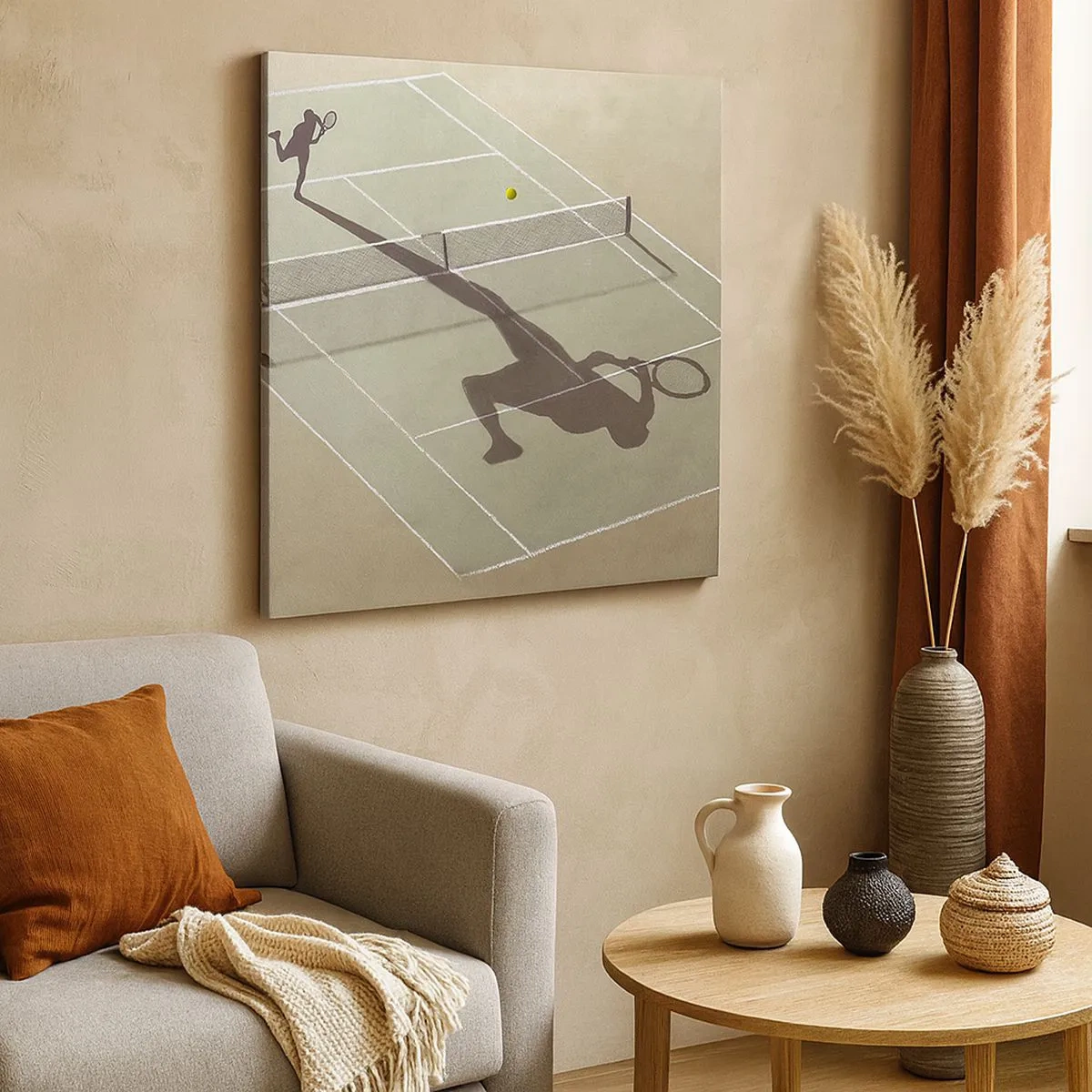 Canvastavla - Bild på duk - Övervinna sig själv - 30x30 cm