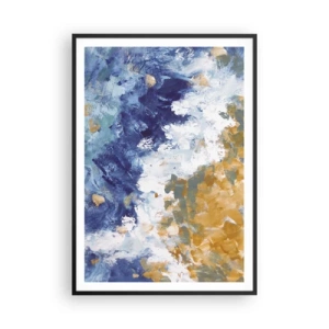 Affisch i svart ram - Elementens dans - 70x100 cm