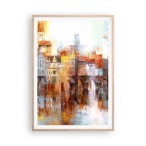 Affisch i ram av ljusek - Vackert under bron - 70x100 cm