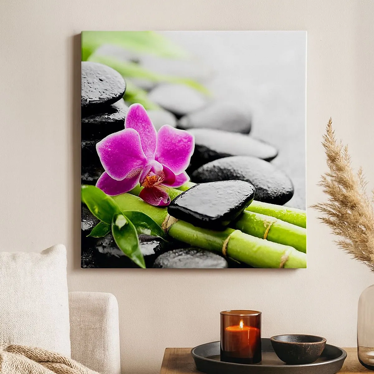 Canvastavla - Bild på duk - Lugn balans - 30x30 cm