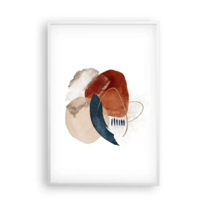 Affisch i vit ram - Oval komposition - 61x91 cm