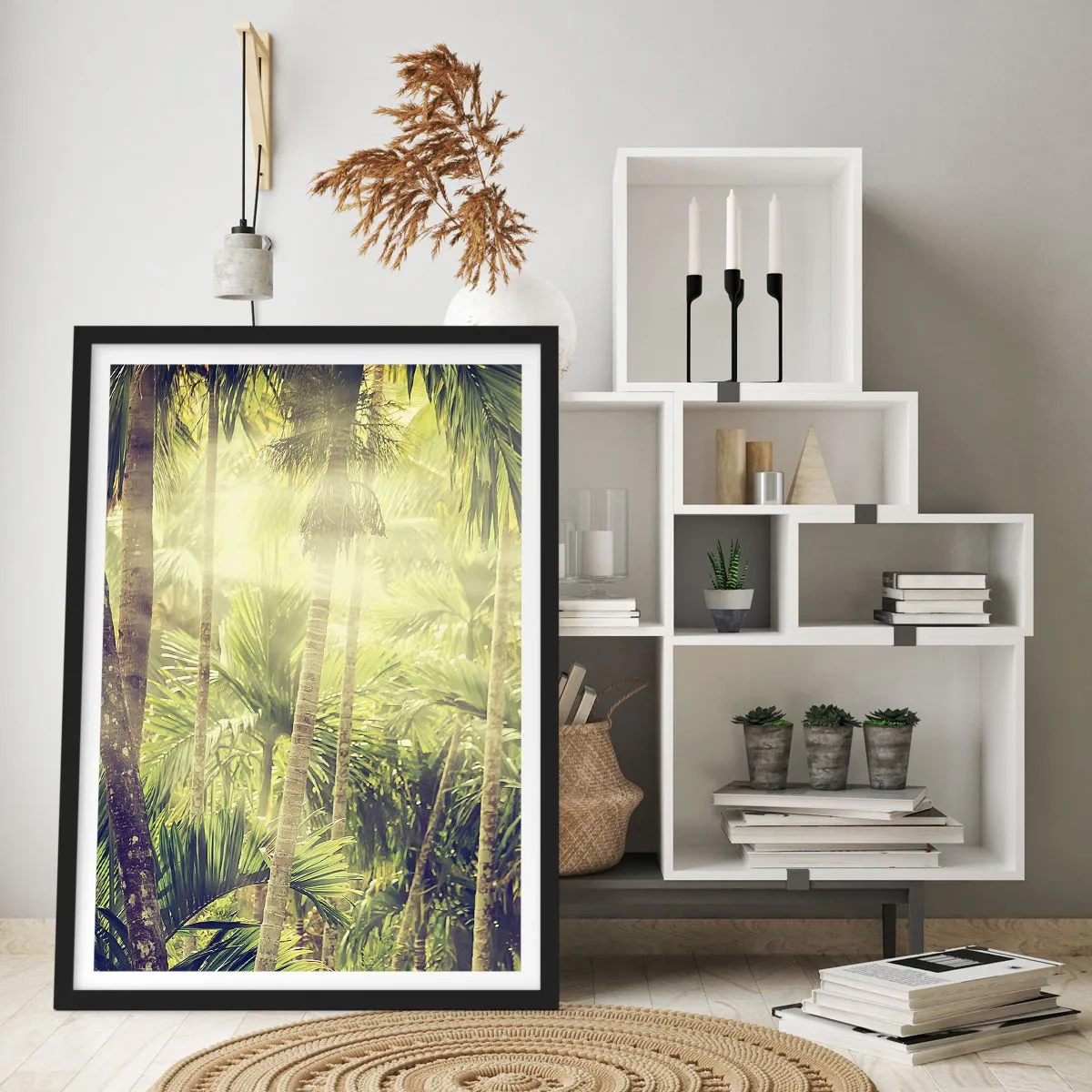 Affisch i svart ram - I gröna glöden - 61x91 cm