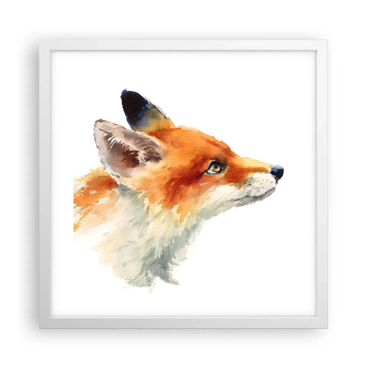 Affisch i vit ram - Försiktighet skadar aldrig - 40x40 cm