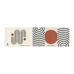 Provbit av fototapet Premium Canvas - från början till slutet - Abstraktion, Grafik, Minimalism - 100x30 cm