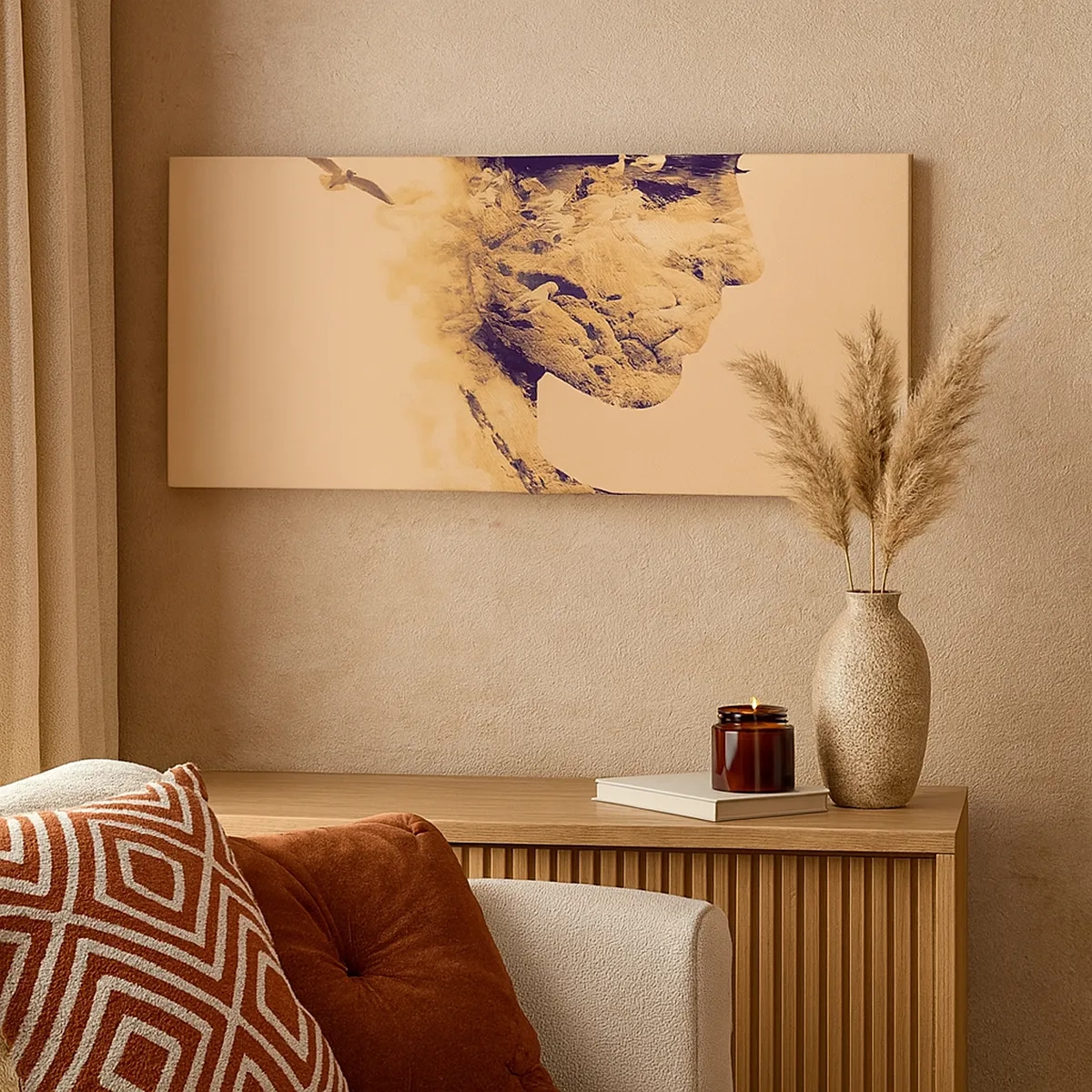 Canvastavla - Bild på duk - Skön av naturen - 30x30 cm