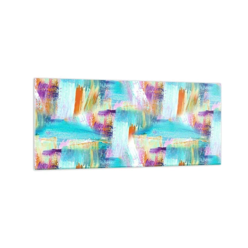 Glastavla - Bild på glas - Glatt klotter - 120x50 cm