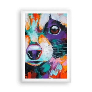 Affisch i vit ram - Enbart goda emotioner - 61x91 cm