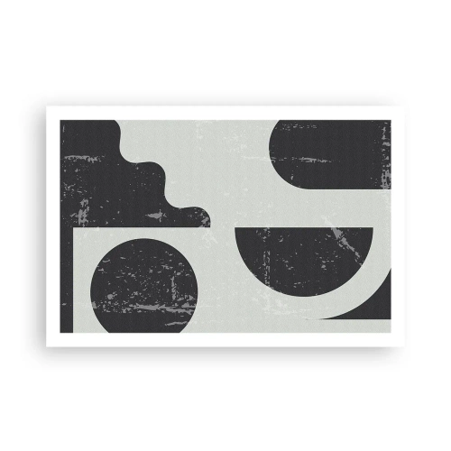 Affisch - Komposition ovanför och under - 91x61 cm