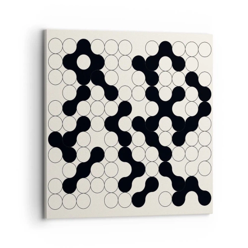 Canvastavla - Bild på duk - Kinesiskt spel - variation - 70x70 cm