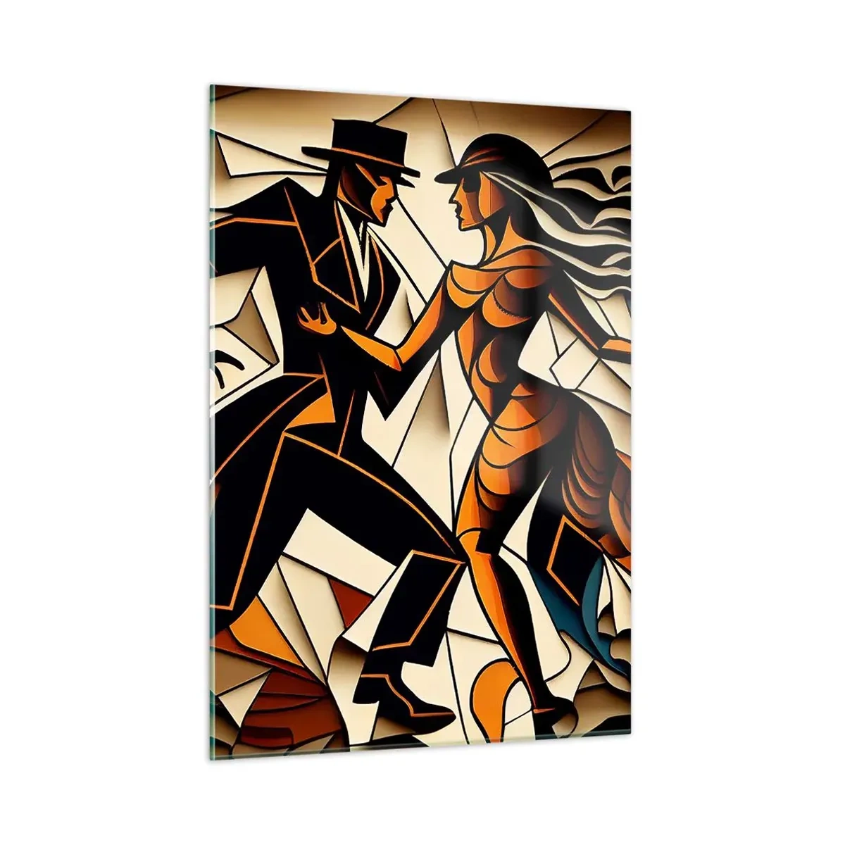 Glastavla - Bild på glas - Passionsdans - 50x70 cm