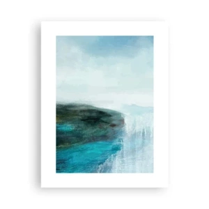 Affisch - Marin abstraktion - 30x40 cm
