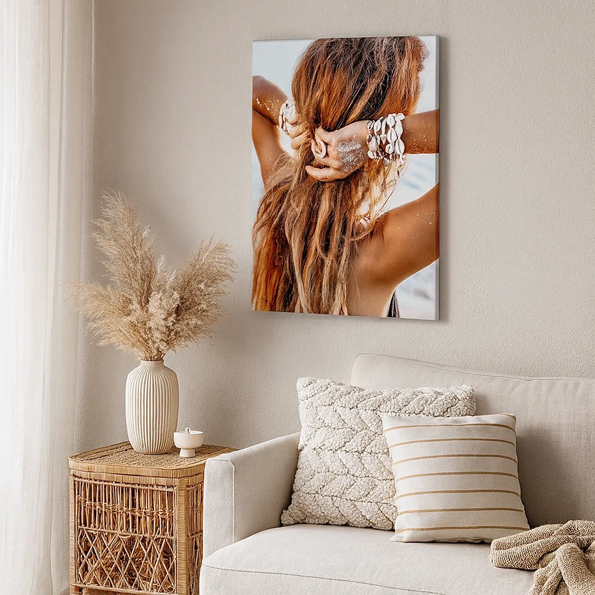 Canvastavla - Bild på duk - Vattnets och solens syster - 50x70 cm