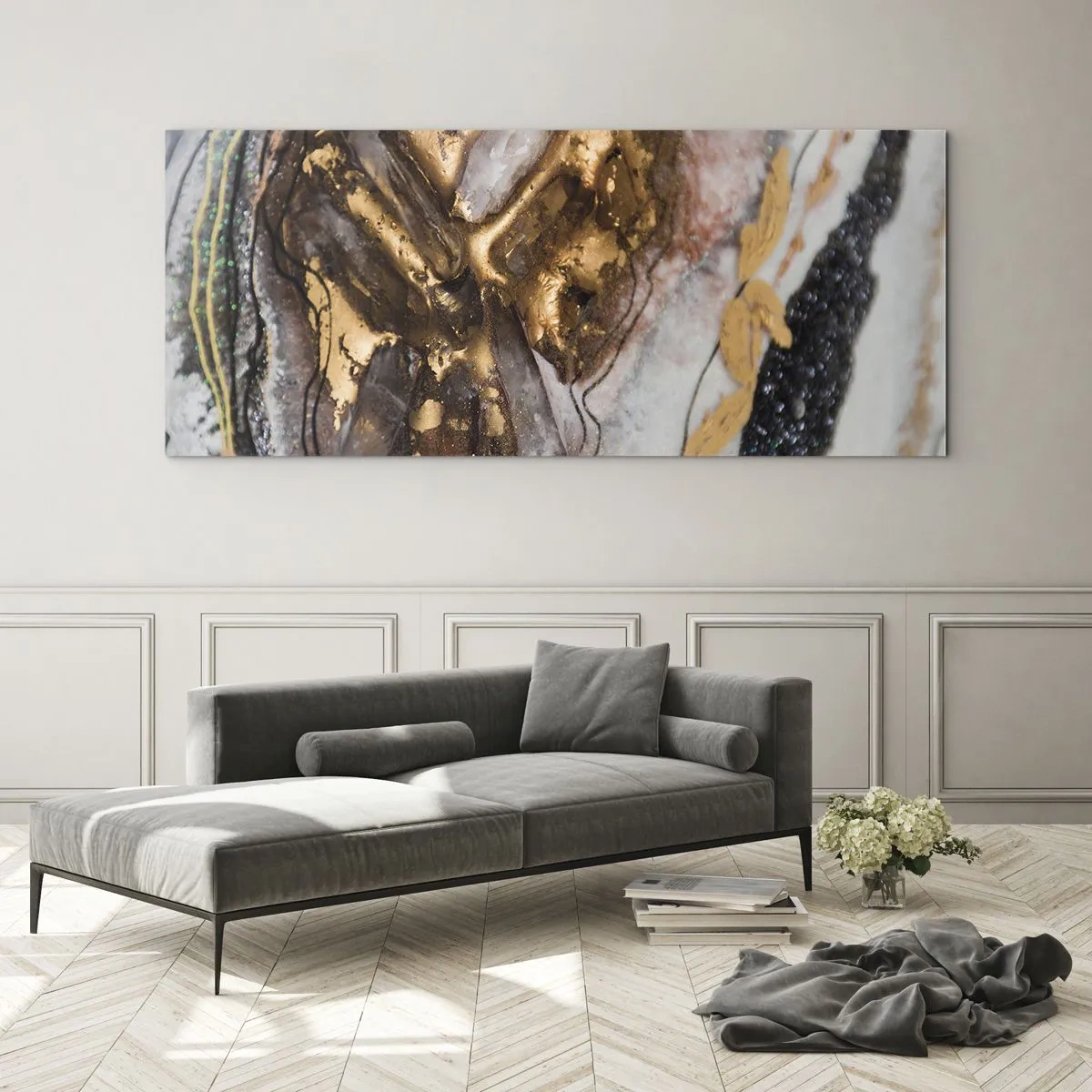Glastavla - Bild på glas - Jordens element - 120x50 cm