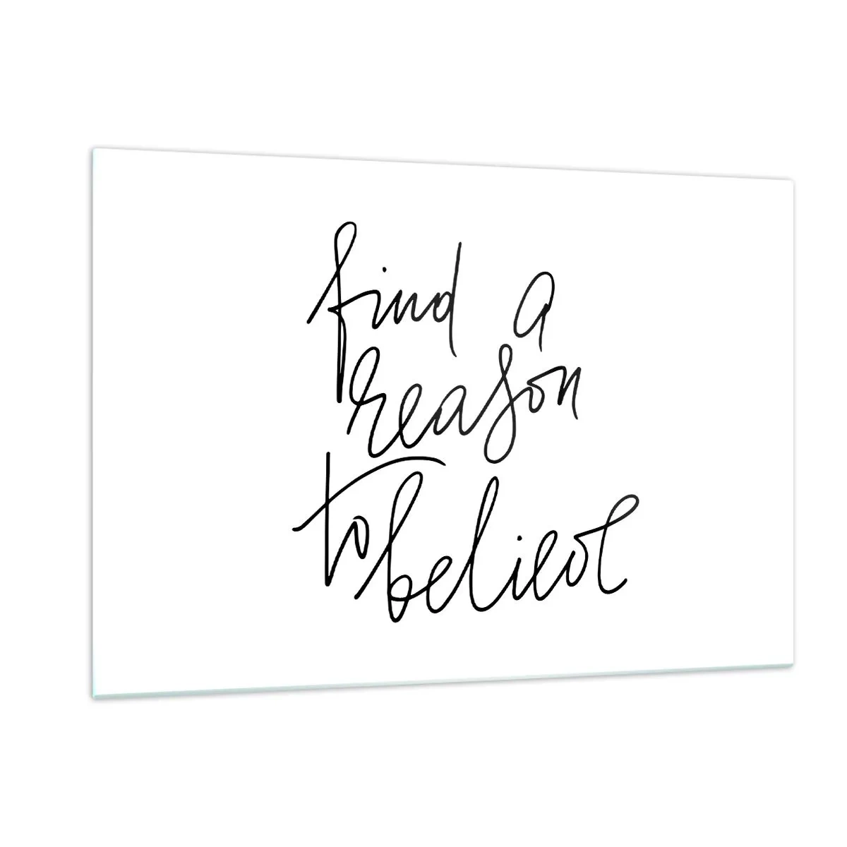 Glastavla - Bild på glas - Det är möjligt - 120x80 cm