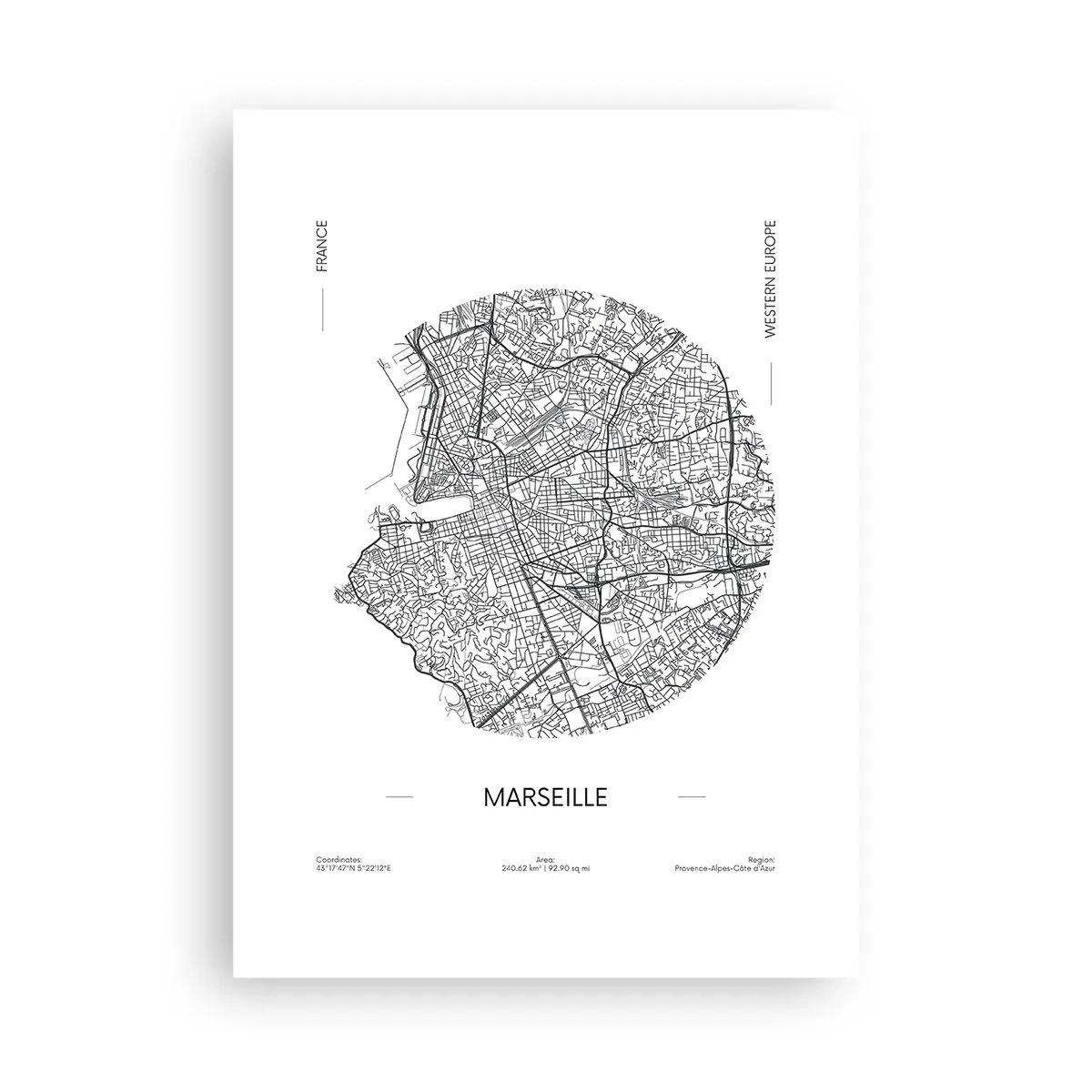 Affisch - Marseilles anatomi - 50x70 cm